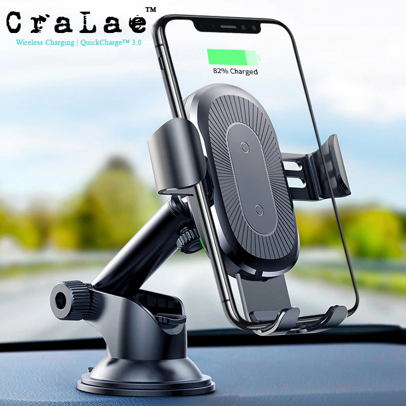 CraLae™ Wireless Charging Phone Holder (Suction Mount)