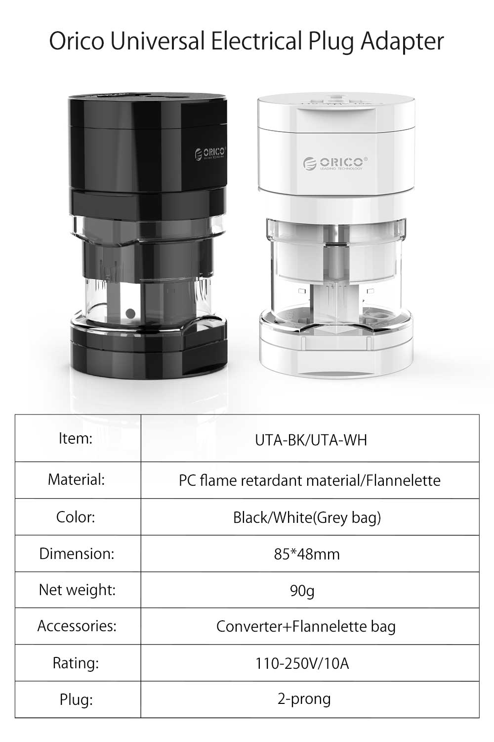 INTEGRATED UNIVERSAL TRAVEL ADAPTER