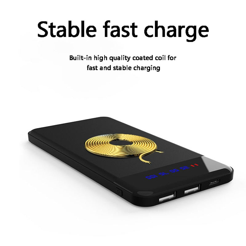 NanoLite Ultra Thin 20000mAh Wireless Charging Battery Pack